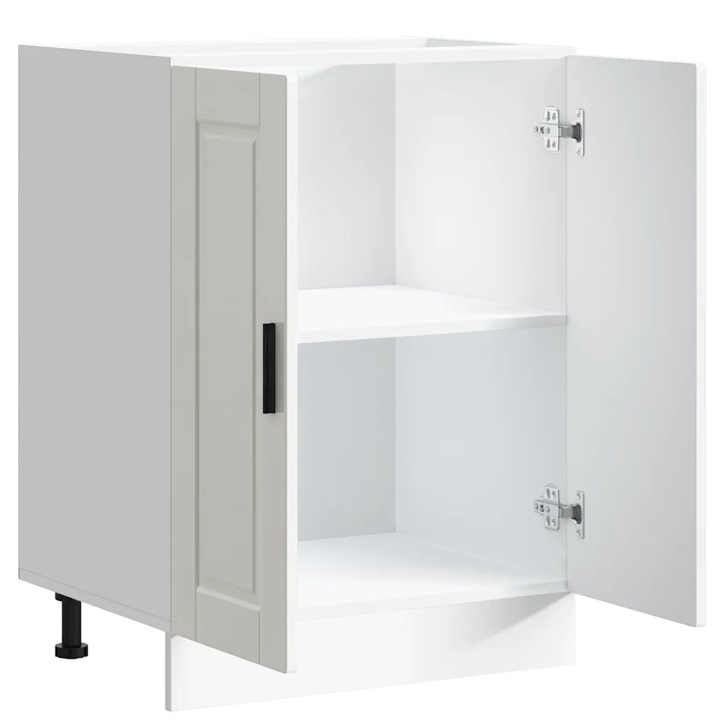 vidaXL Base da Cucina Porto Bianco Lucido in Legno Multistrato