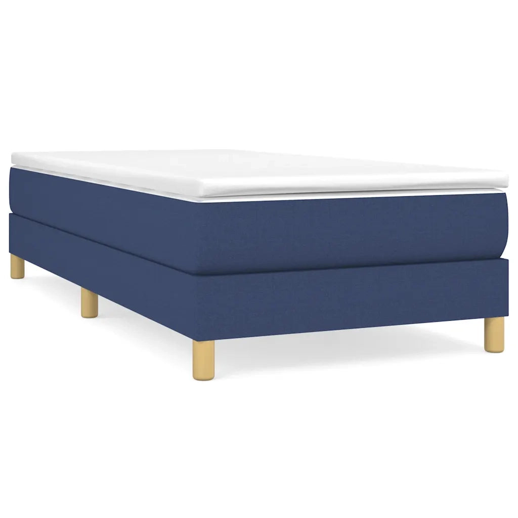Struttura Letto a Rete a Molle Blu 80x200 cm in Tessuto 3120572