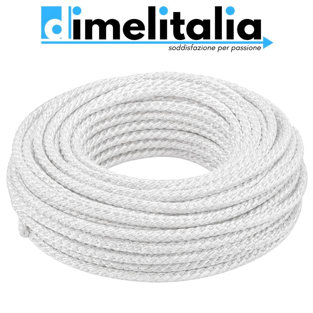 Cavo elettrico intrecciato bianco per impianti a vista *** lunghezza metri 100, sezione conduttore 3x2,5mmq, confezio...
