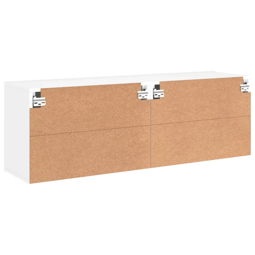 Mobile TV multimediale da parete mensola TV credenza TV per sala da pranzo soggiorno camera da letto 2 pezzi 60 x 30 x 41 cm bianco 02_0028927