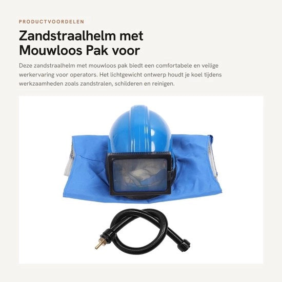 Elmetto di protezione dalla sabbia Leggero - Casco di protezione dalla sabbia - Kit senza maniche - Sicuro - Resistente agli impatti - Materiale ABS - Casco di protezione