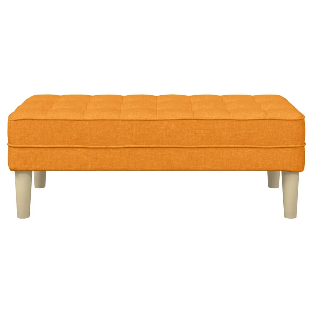 panchina con cuscino Giallo Scuro 113 x 57 x 39 cm Tessuto CFW6676662