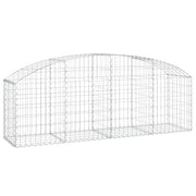 Cesto Gabbione ad Arco 200x50x60/80 cm Ferro Zincato
