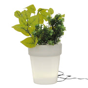 Lampada solare LED vaso bianco 4000K Polux 315601 IP44