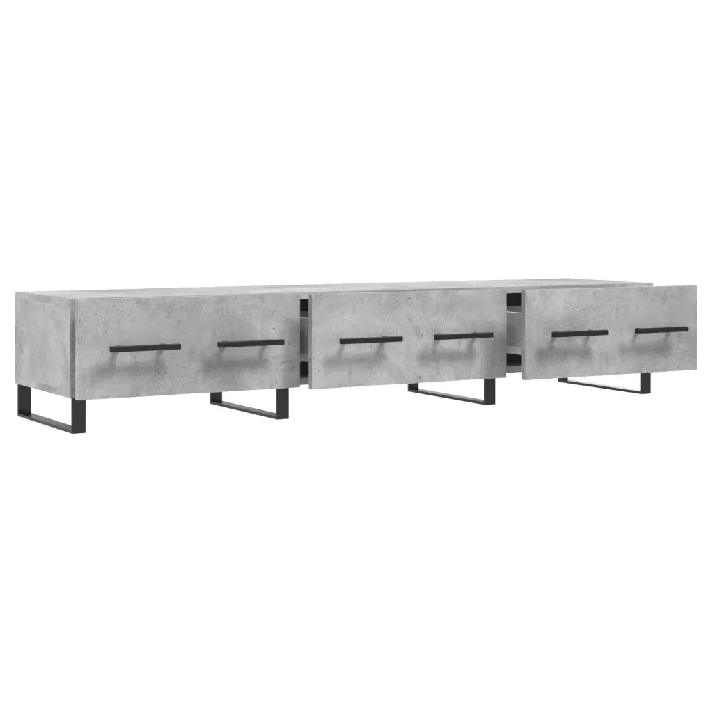 Mobile Porta TV Grigio Cemento 150x36x30 cm Legno Multistrato