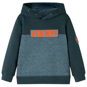 Felpa con Cappuccio per Bambini Verde Scuro 104cod mxl 108484