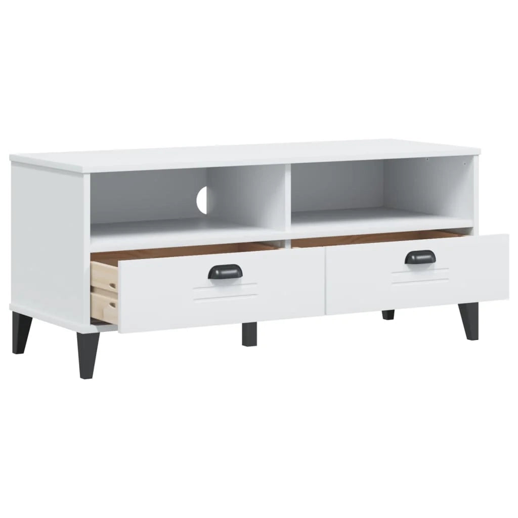 Mobile TV multimediale mensola per TV credenza per TV sala da pranzo soggiorno camera da letto legno ingegnerizzato bianco 02_0028514