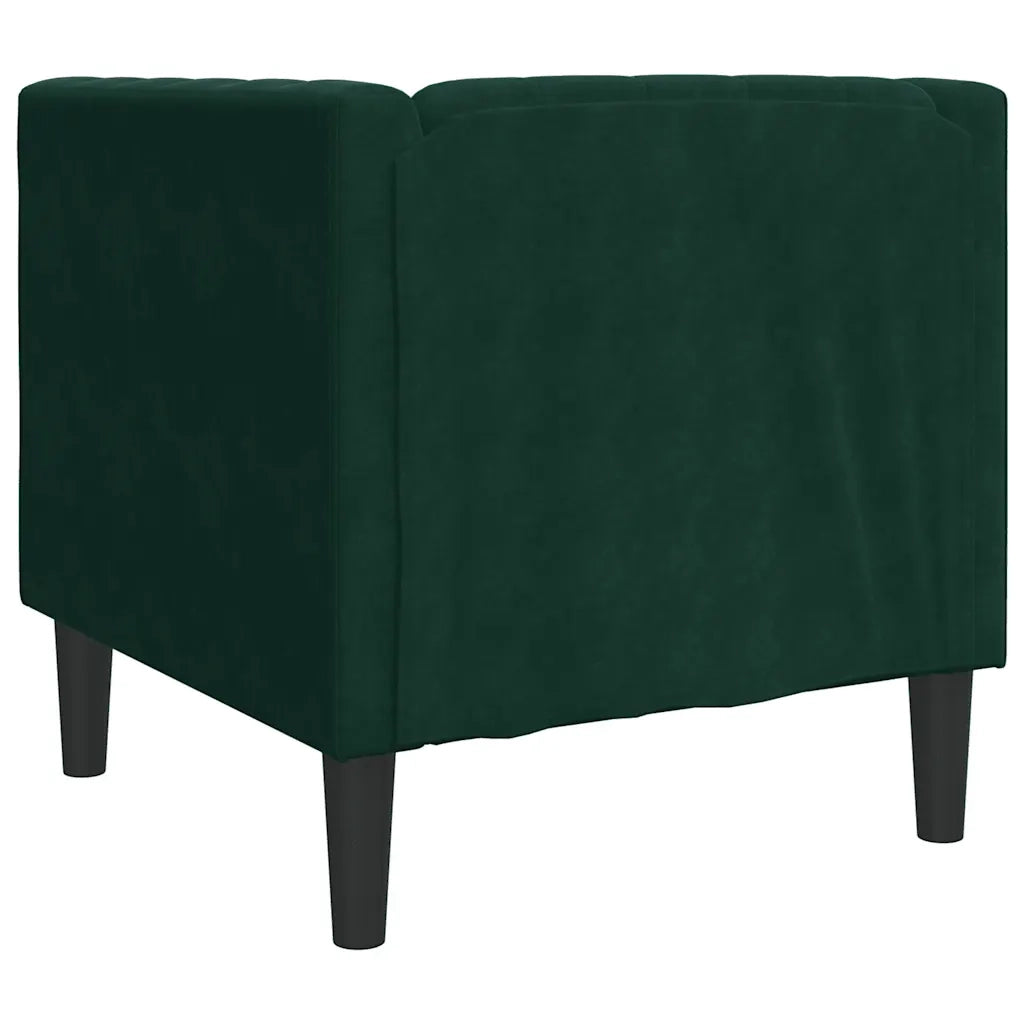 Divano Sedia-Poltrona Chesterfield Grigio Scuro in Velluto 974558