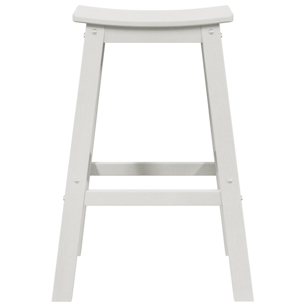 Sgabelli da Bar  9 pz Bianco HDPE