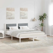 Letto con Testiera Rivestita Grigio chiaro 150 x 200 cm 878253