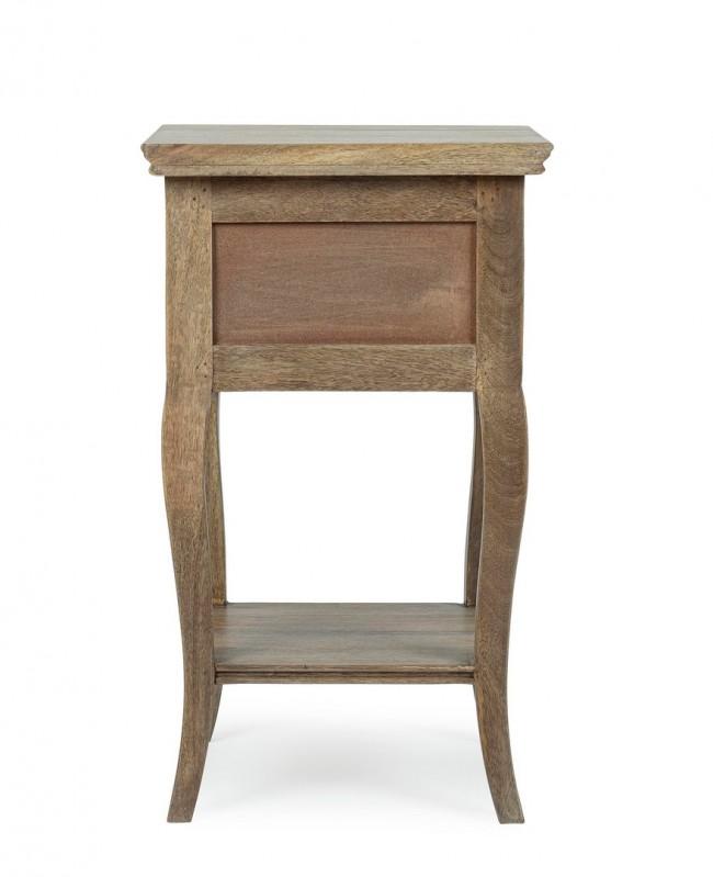 Comodino 1 Cassetto 35x35x59 cm in Legno