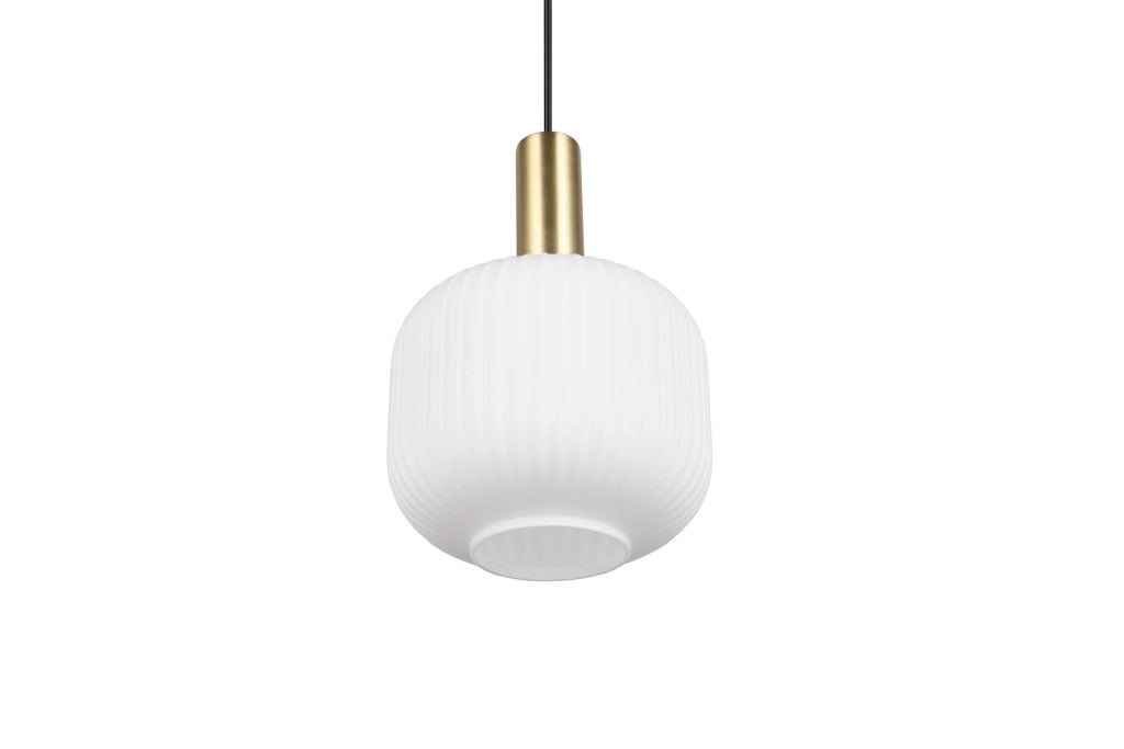 Lampada a sospensione Trio Diva nera ottone Ø20 E27