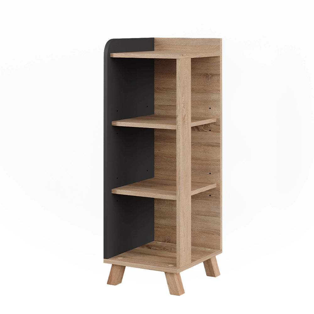 Vicco Mobiletto midi Sonoma/antracite 30 x 90 cm con 4 ripiani