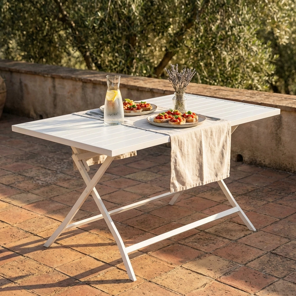 Tavolo da Giardino Pieghevole Salvaspazio 70x130 - DANIEL