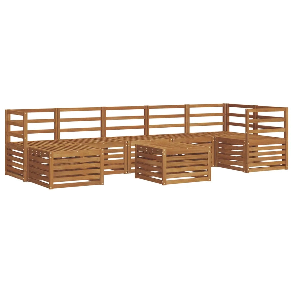 Set di divani da esterno 8 pcs Naturale