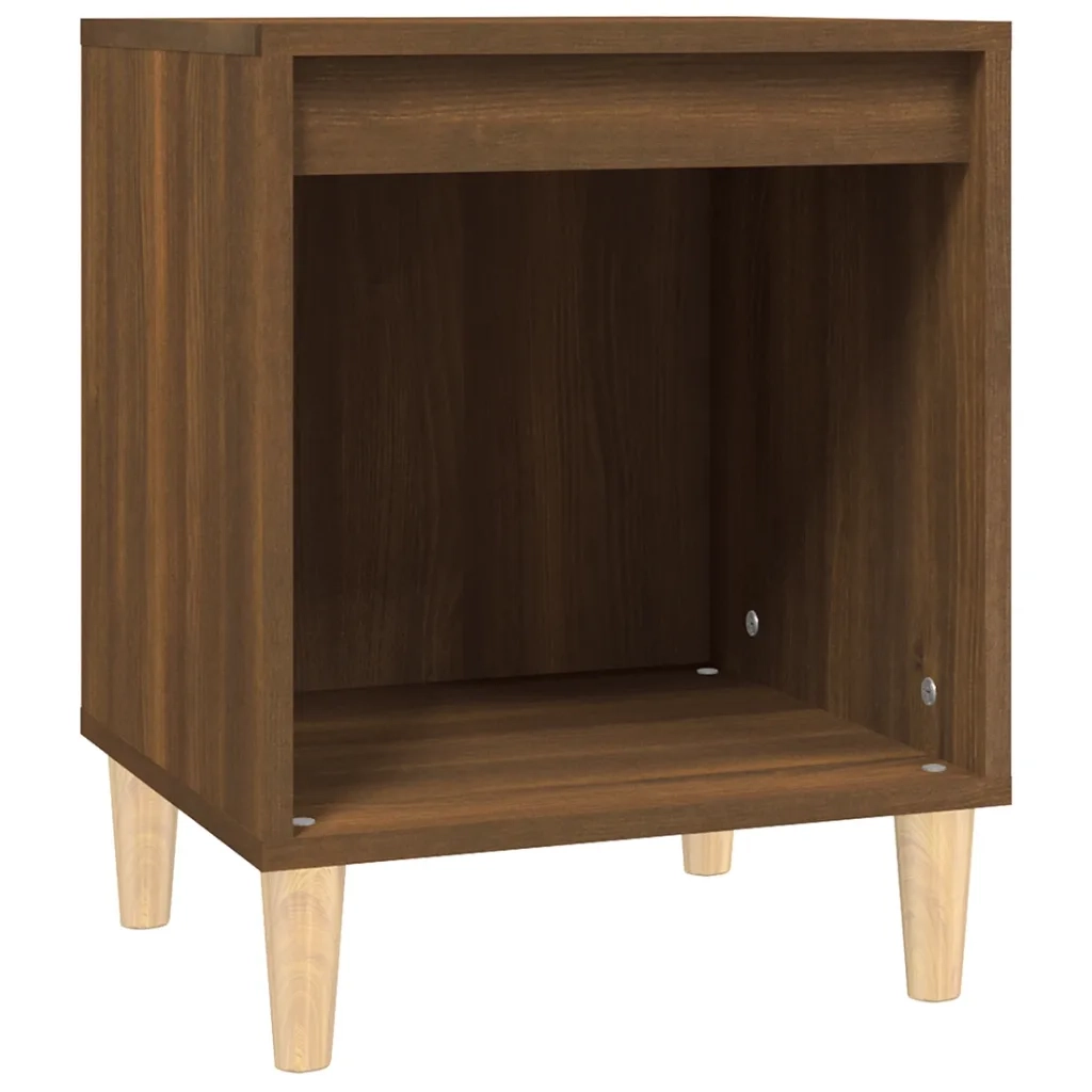Comodino | Armadio da Notte | Mobiletto da notte Rovere Marrone 40x35x50 cm