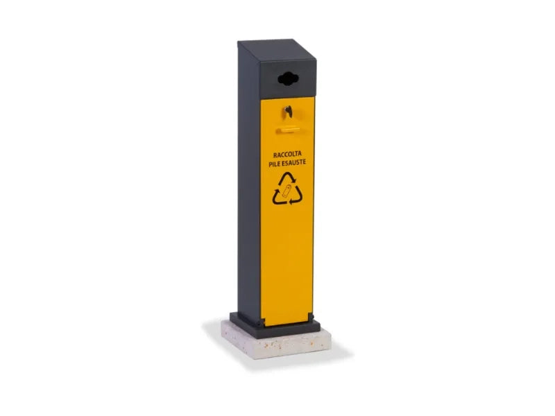 Contenitore Pile Esauste 259 Giochipark acciaio zincato 6lt 24x24x99h