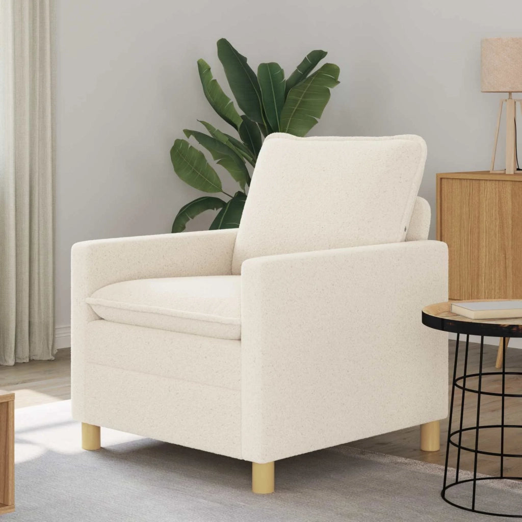 Divano Crema 76 x 81 x 87,5 cm Tessuto