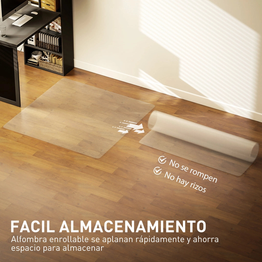 Tappetino Protettivo per Sedie da Ufficio ¨C zephmum ¨C 120x120 cm Trasparente
