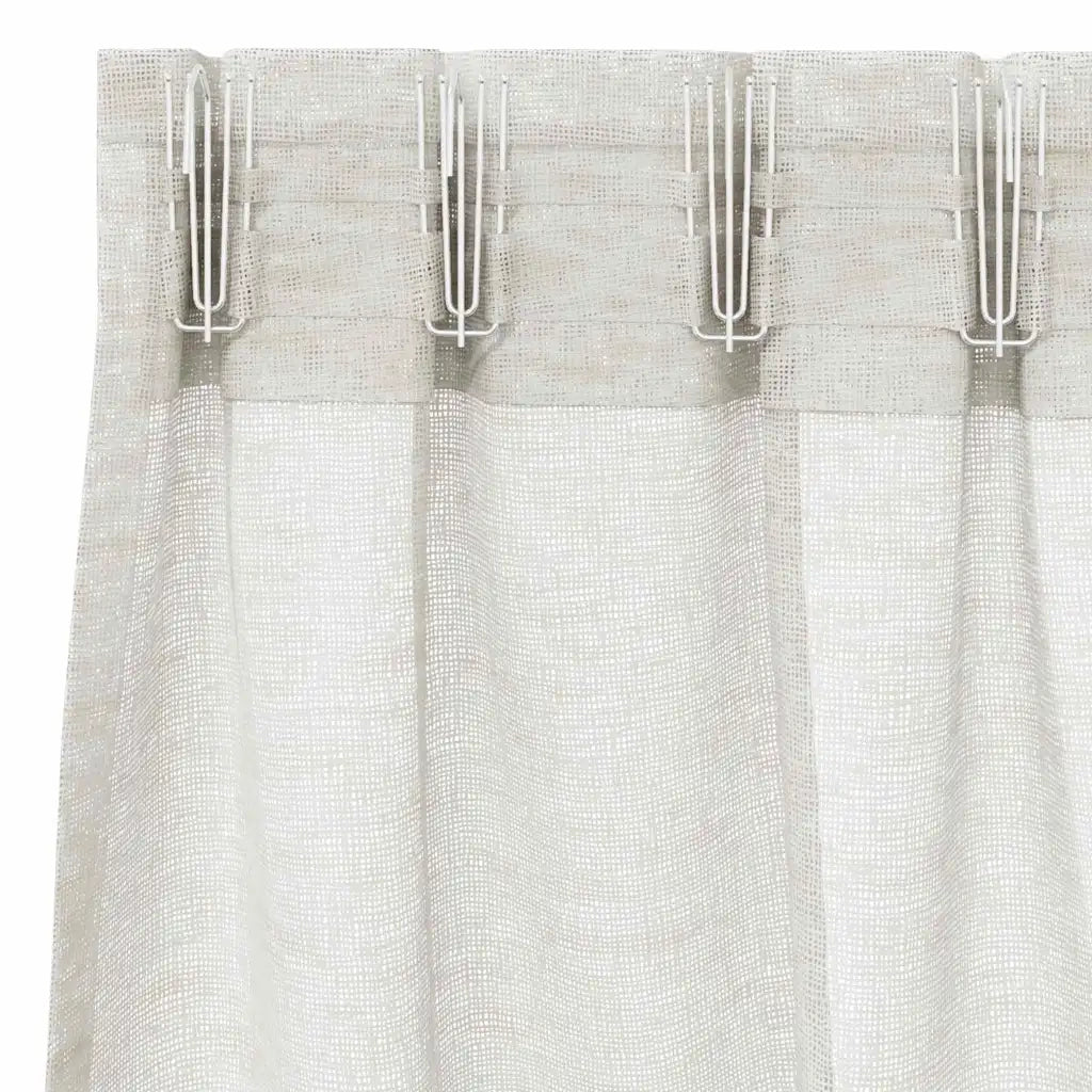 Tenda in Velo con tende 2 pcs Crema 245 x 140 cm Poliestere 4108015