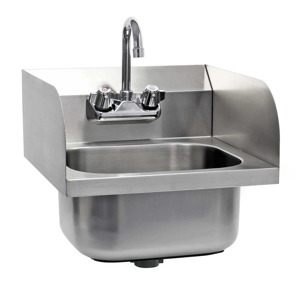 Lavello professionale quadrato acciaio inox Lavamani per ristorante bar