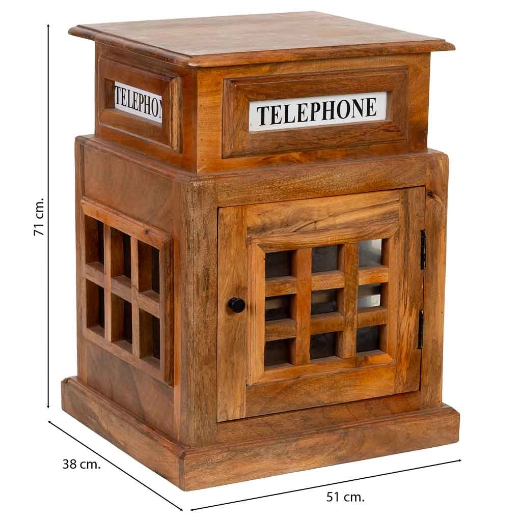 Portabottiglie per vino marrone 51x38x71h cm