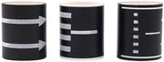 Tape per Decorazione - 3 Pezzi - Rimovibile - Segnalazioni Stradali - Decorazione DIY - Carta Sicura - Traffico Interattivo - Nastro Decorativo