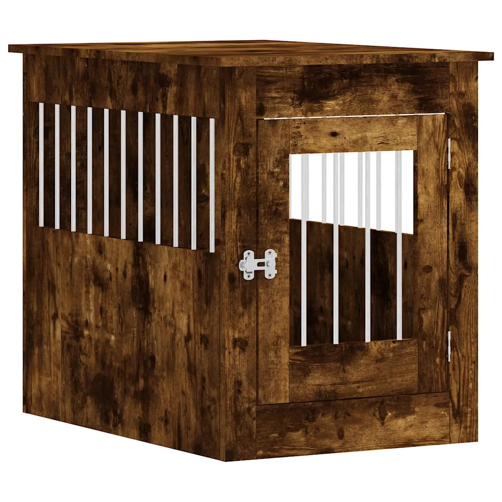 Gabbia Cani da Arredamento Rovere Fumo 55x80x68cm Multistrato CFW6048847