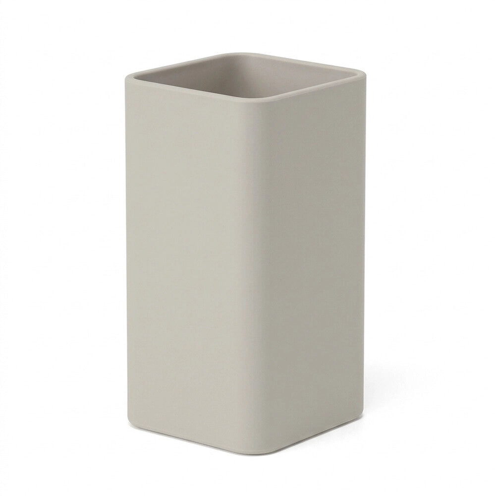 Porta spazzolini beige da bagno in plastica Star