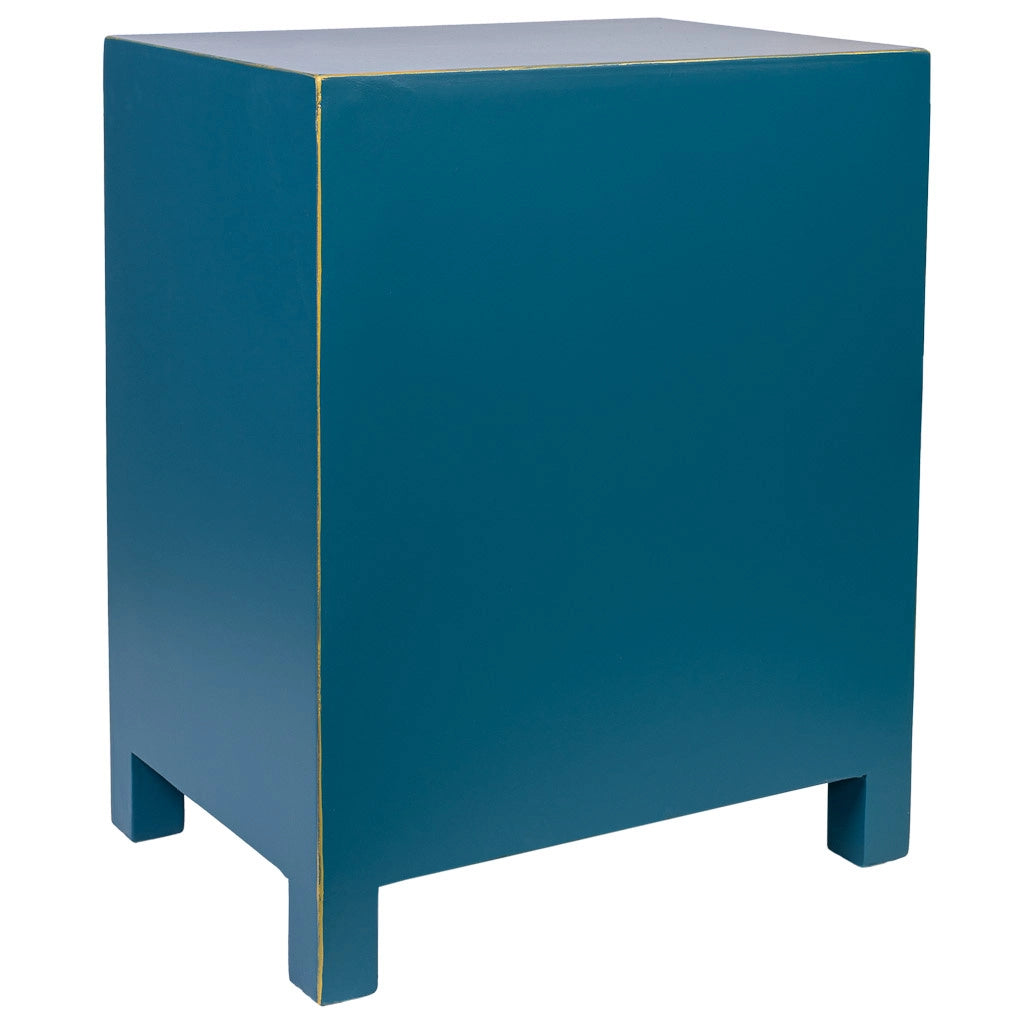Comodino in legno con 1 cassetto e 2 porte 44,5x32x55h cm
