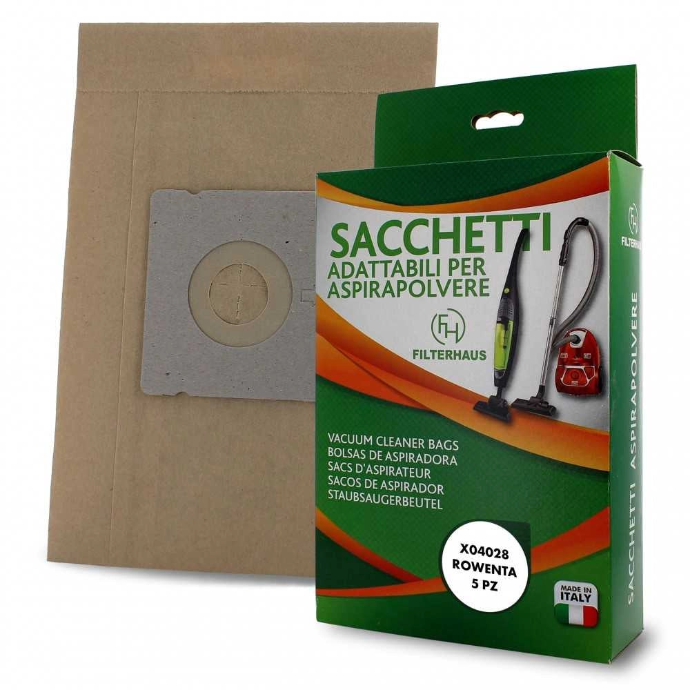5PZ Sacchetti CARTA Rowenta COMPACTEO RO1717 VC20PE RO1755 RO1733 1800 - ROWENTA