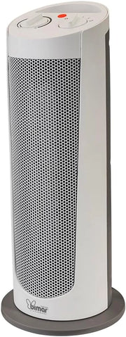 Bimar HP129 Stufetta Elettrica a Colonna, Termoventilatore PTC Elettrico 2000W a Basso Consumo, Termostato Regolabile e 2 Potenze