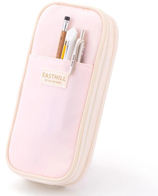 Etui con grande capacità, grande borsa, zaino per penna per adolescenti - rosa