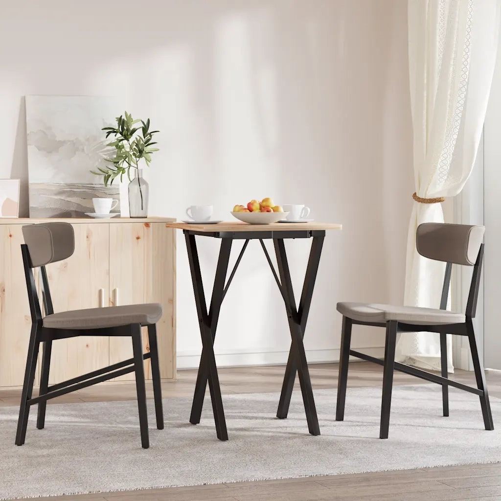 Telaio Gambe a X per Tavolo da Pranzo 40x40x73 cm in Acciaio 357903