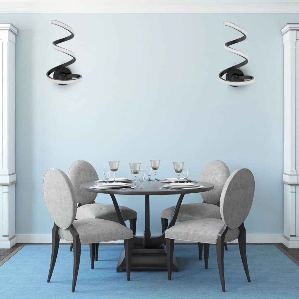 Lampada Led Spring Up App829-w Black Matt