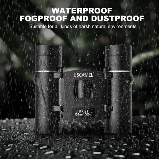 Binocolo Compattibile Acqua-Resistente per Osservazione degli Uccelli, Escursioni, Caccia, Gite Turistiche