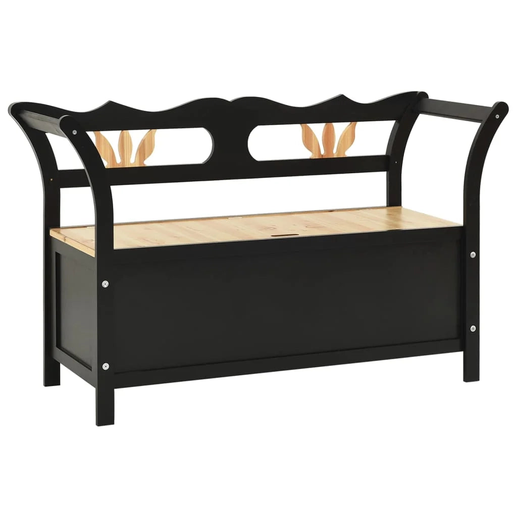 Panca 107 x 45 x 75,5 cm in legno massello di abete nero 02_0010940