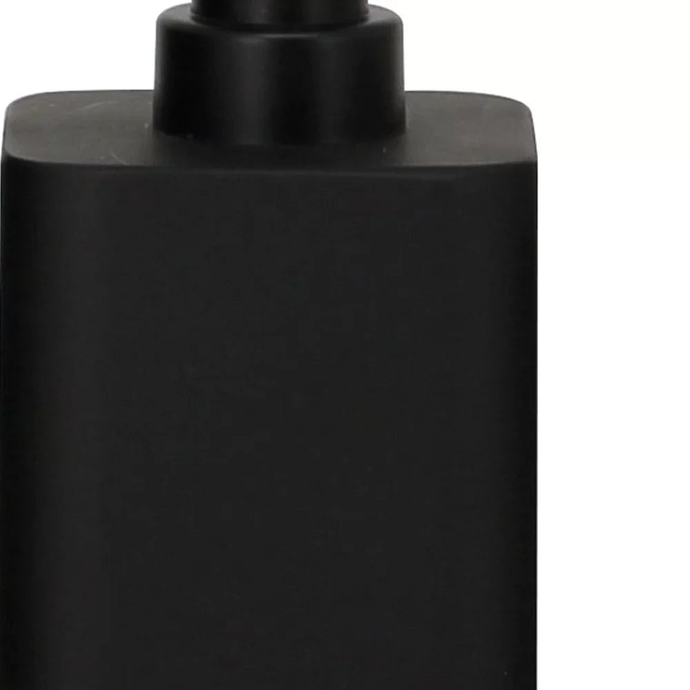 Dispenser in poliresina nera - serie Onice