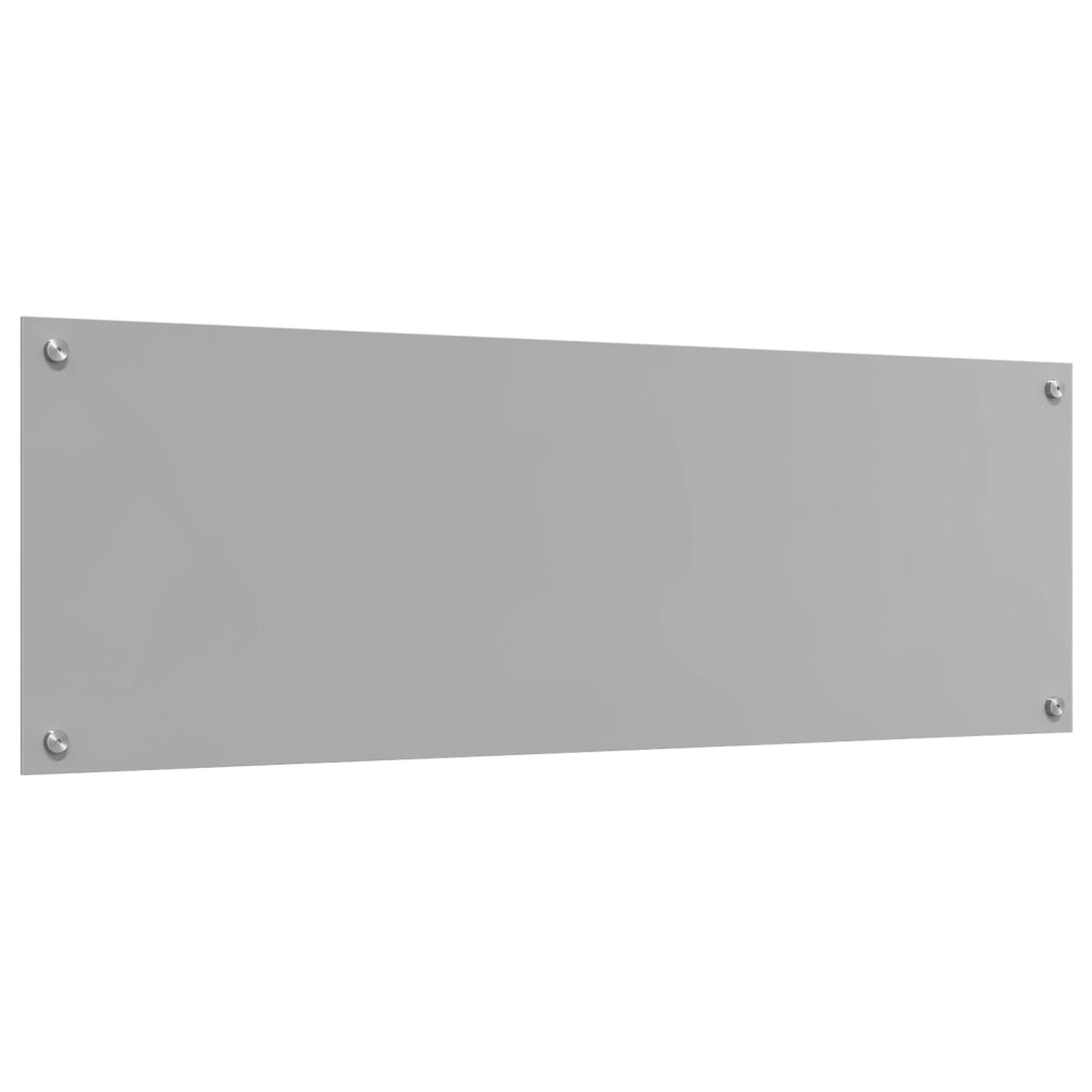 Schienale Cucina Grigio Chiaro 120x40x0,6 cm Vetro Temperato