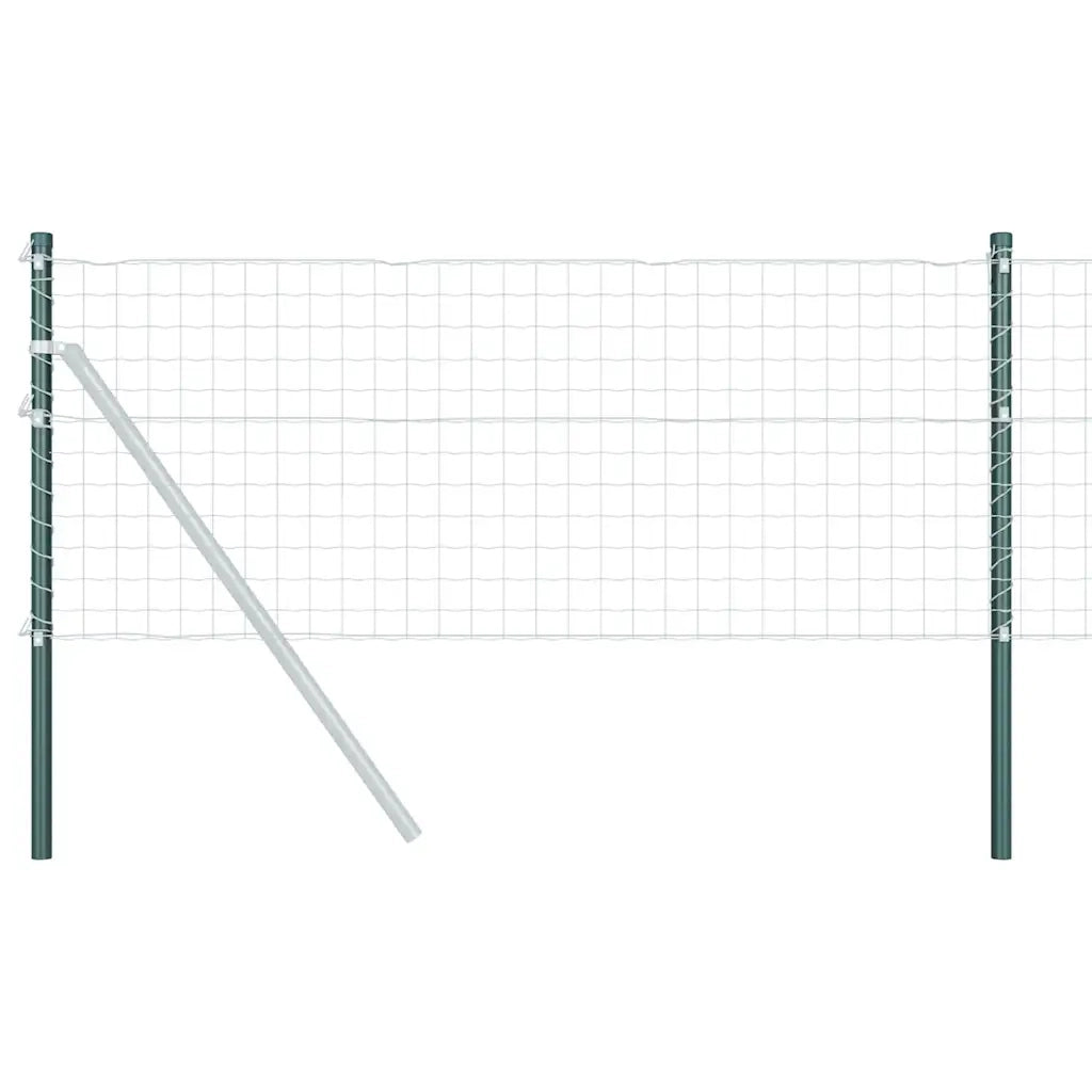vidaXL Pali per Recinzione 2 pcs Verde 90 cm
