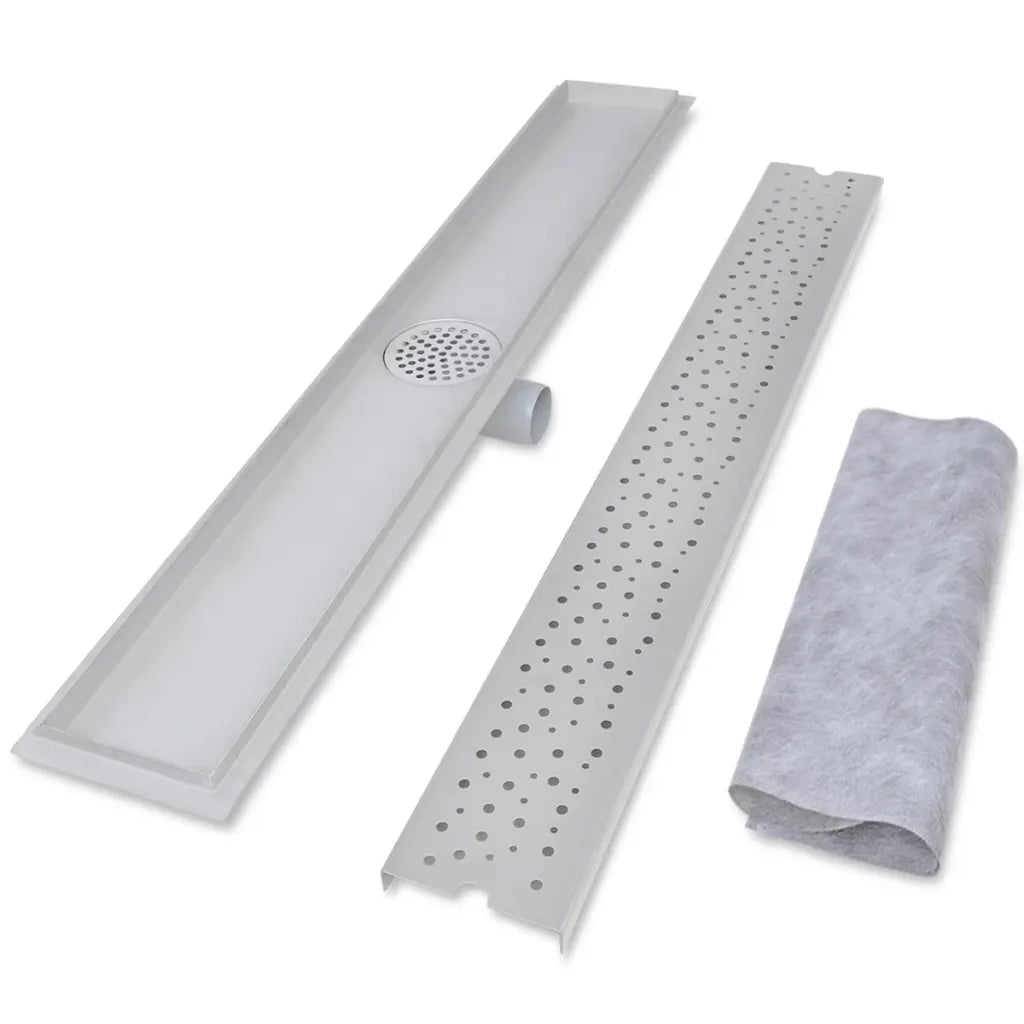 Canaletta Drenaggio per Doccia Lineare 930x140 mm Acciaio Inox 142193
