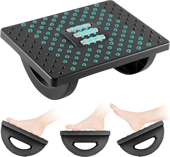 Ergonomica Premium - Sedia alta per gambe con massaggio rotolante per supporto comodo sotto il tavolo di lavoro in ufficio.
