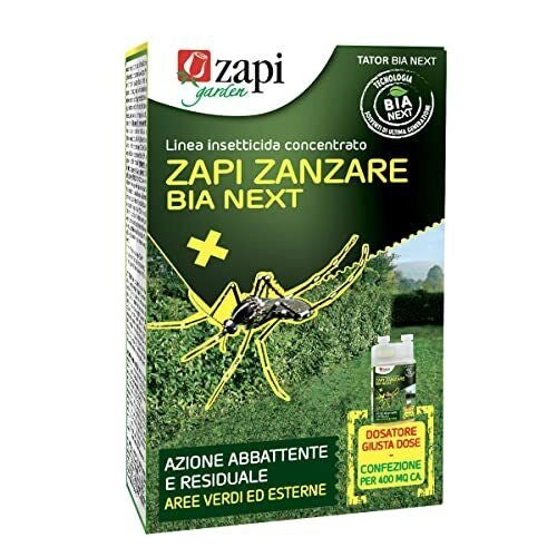 ZAPI BIA-NEXT-250ML Zapi Zanzara Bia Next Insetticida Concentrato per Zanzare Tigre e Comune Mosche Vespe Formiche Scarafaggi Azione Residuale e Abbattente colore Nero