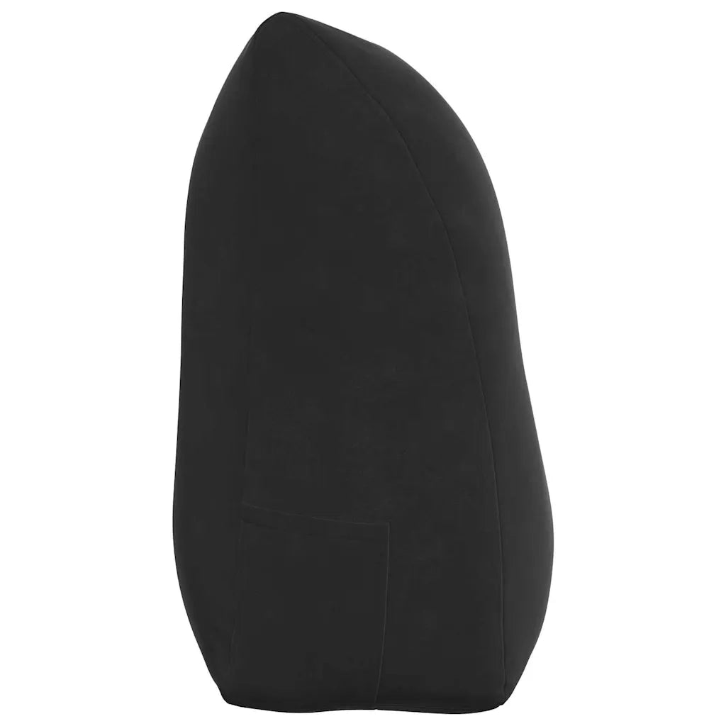Cuscino per Schiena | Cuscino dorsale Nero 100 x 24 x 50 cm Velluto