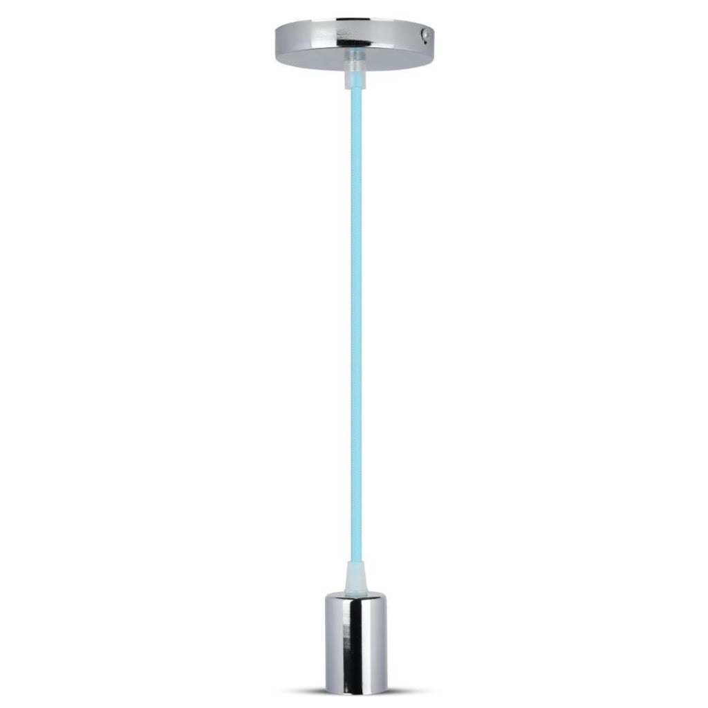 Tazza di metallo cromata azzurro azzurro