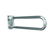 Barra maniglione ribaltabile cm 83 con piastra lunga inox satinato