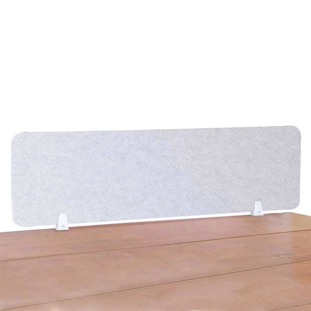 Pannello Fonoassorbente da Banco 140x45 cm Coppia di Morsetti Regolabili da Banco Finitura Grigio