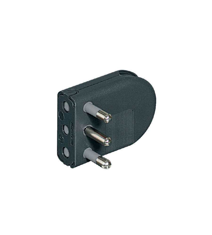 SPINA MOBILE ORIENTABILE 16A 2P+T - Grigio - ELECTRALINE