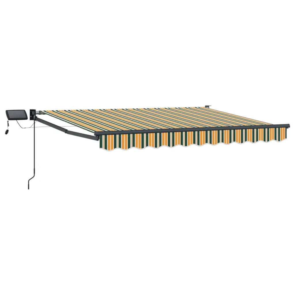 Tenda retrattile manuale con LED-Tenda parasole per balcone 3 x 2,5 m 803426