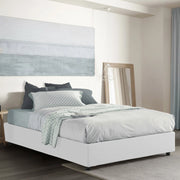Letto Matrimoniale Annibale, Letto Matrimoniale Sfoderabile Made in Italy, Bianco